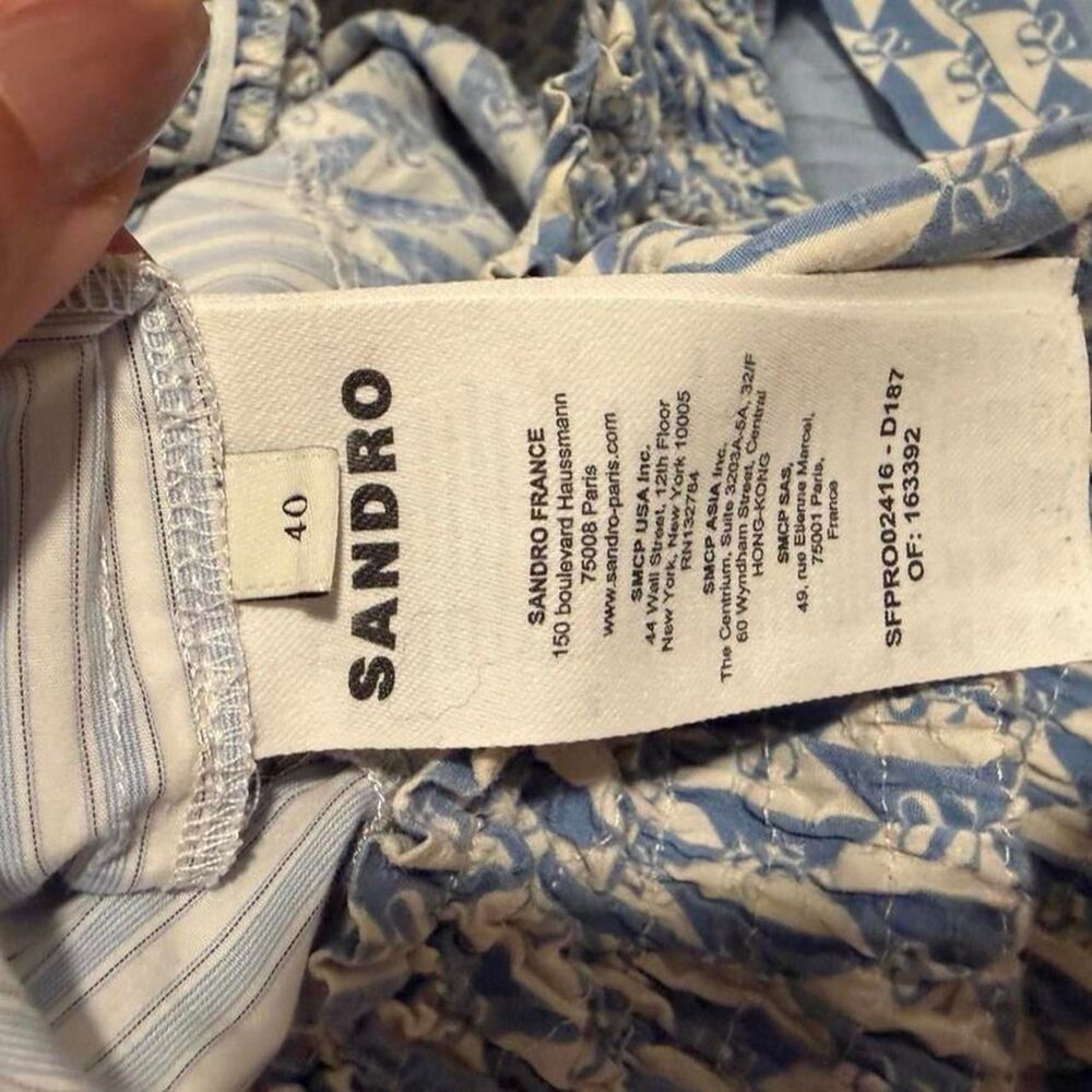 Sandro Women's Blue Dress - Picture 5 of 7